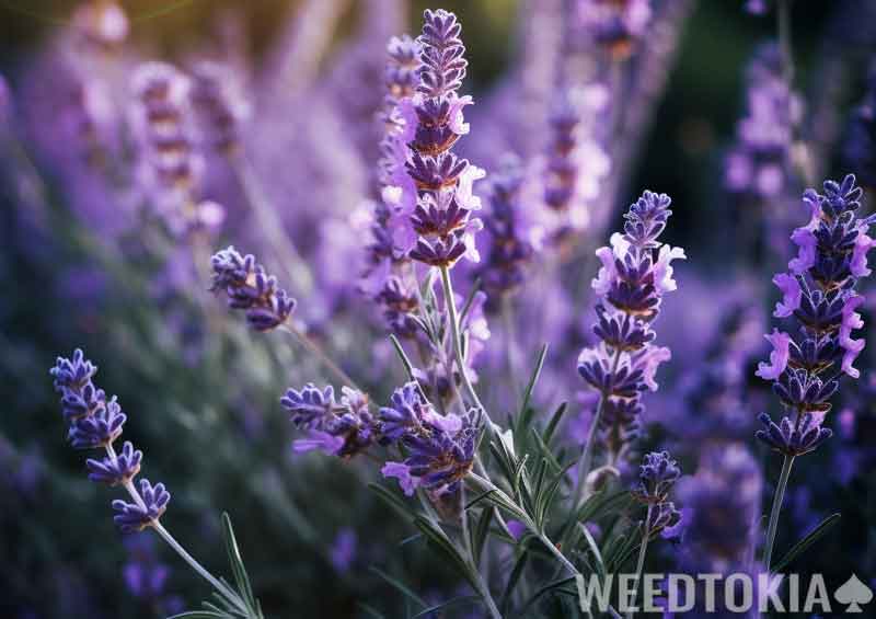 Lavender growing in a field