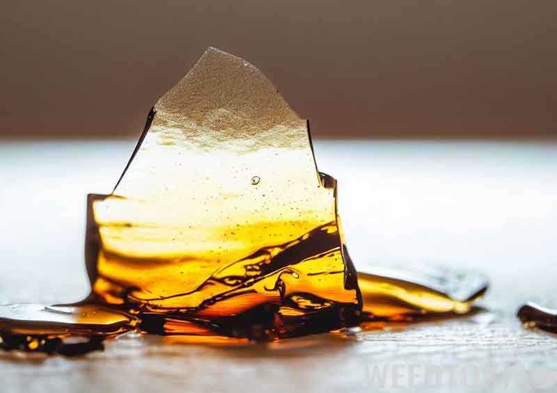 Shatter over wooden table