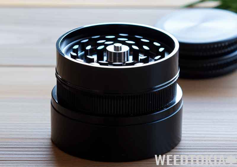 Inside of a weed grinder