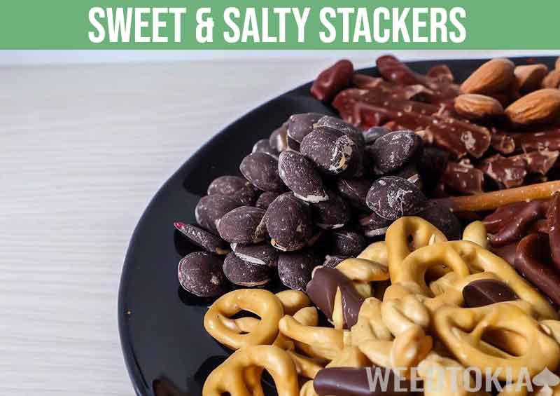 Sweet and salty stacker edibles