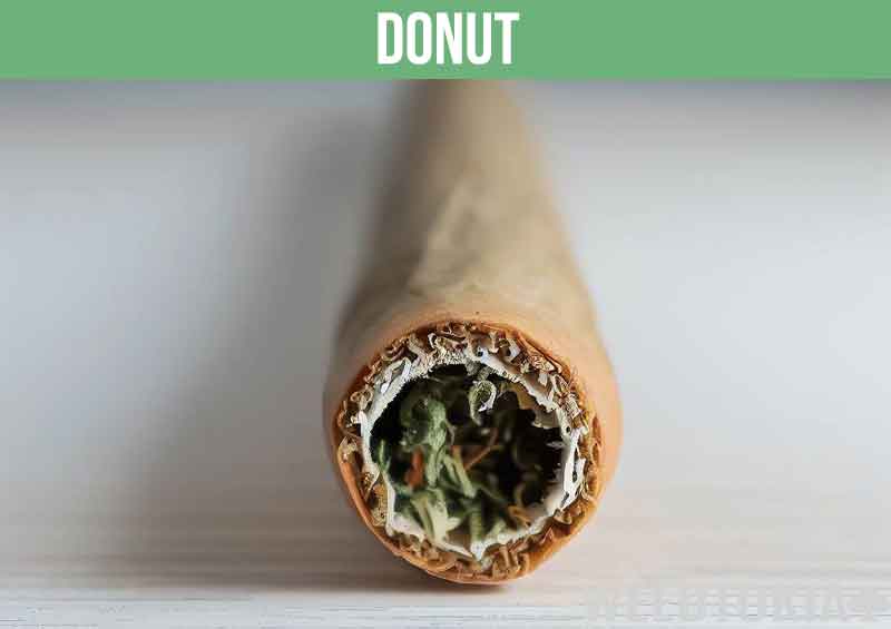 Donut-shaped joint with hole in the middle