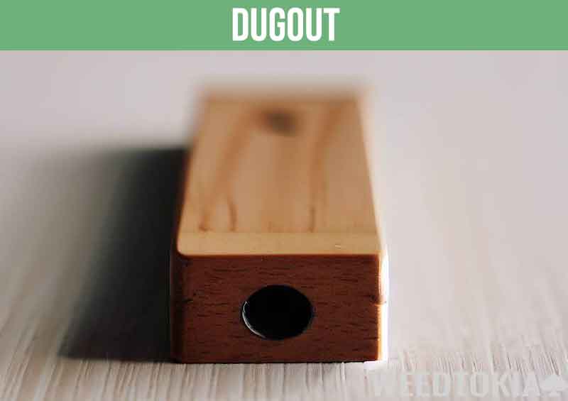 Dugout device for smoking