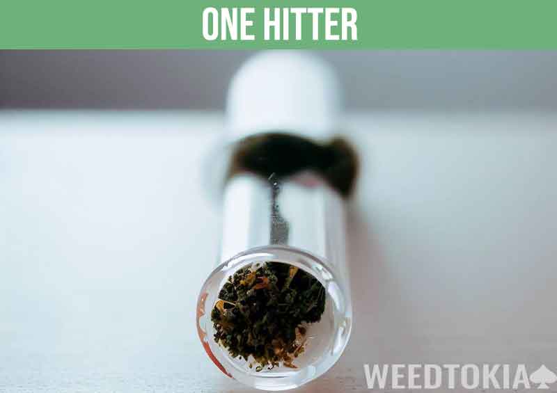 One Hitter pipe with marijuana
