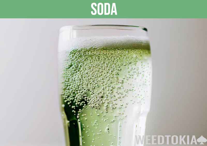 Soda infused with weed