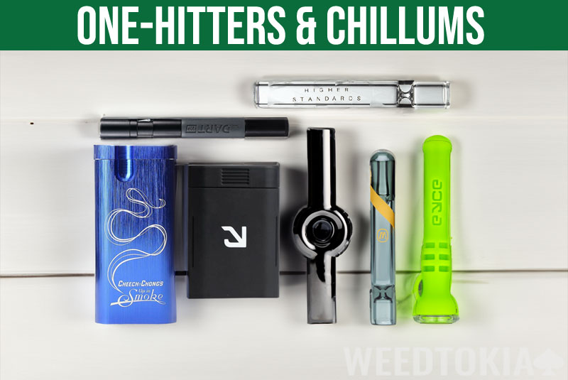 Some of the best one hitters and chillums side by side